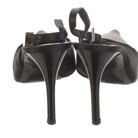 Giuseppe Zanotti Satin Slingback Pumps - Picture 3 of 5
